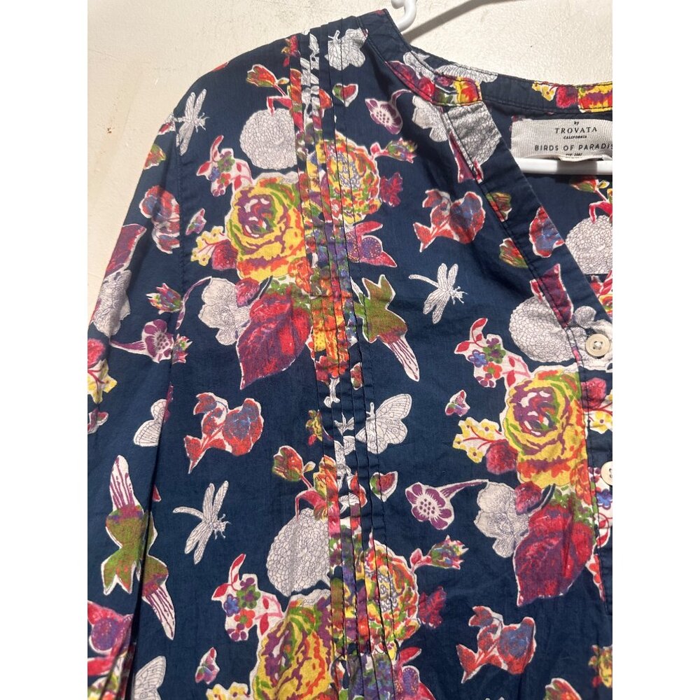 Trovata Birds of Paradise Lucca Shift Tunic Dress Women Medium Floral Boho Beach - Picture 16 of 16